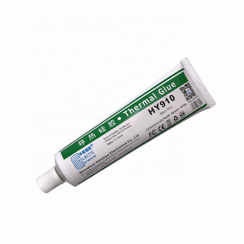 HY910 hot sell LED silicone Thermal conduction adhesive glue with SVHC&RoHS&MSDS