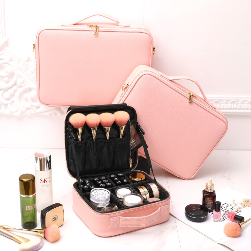 XXZ 755 Luxury white round mirror nordic cosmetic storage box makeup organizer with cat ears cosmetics mirror organizer