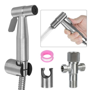 Y1862 Handheld Bidet Sprayer for Toilet Stainless Steel Adjustable Pressure Bidet Faucet Diaper toilet bidet sprayer