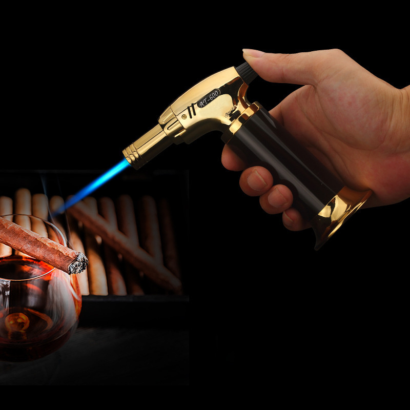 XZX High quality torch Lighter for cigar kitchen culinary gas refillable BBQ torch Lighter stylish and windproof jet