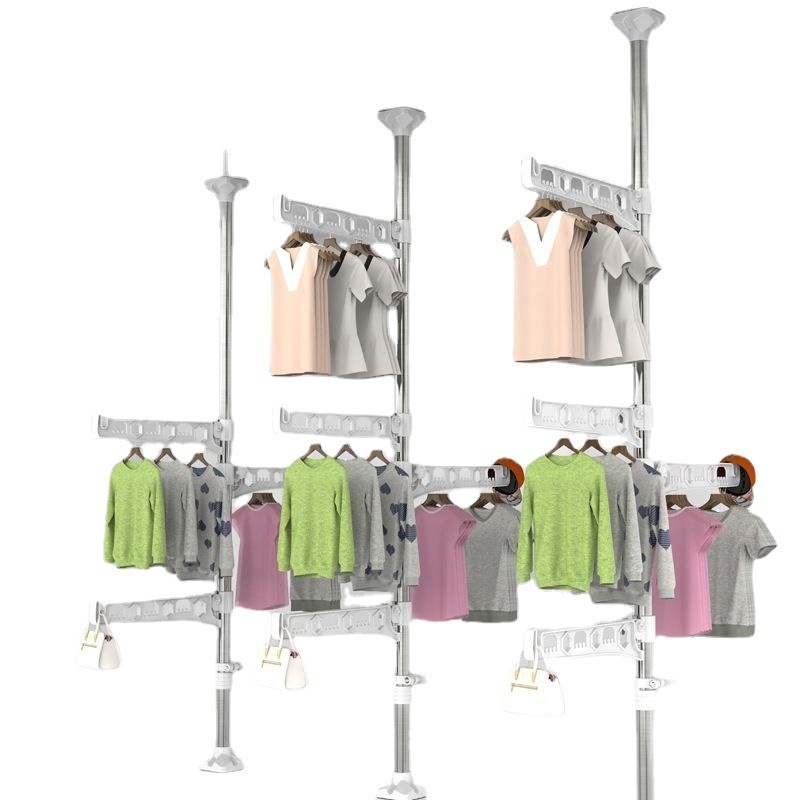 XZ Black Stand Hanger for Clothes Wings Metal Hanger Organizer Space Saving Master Cloth Hangers Rack Storage Organization