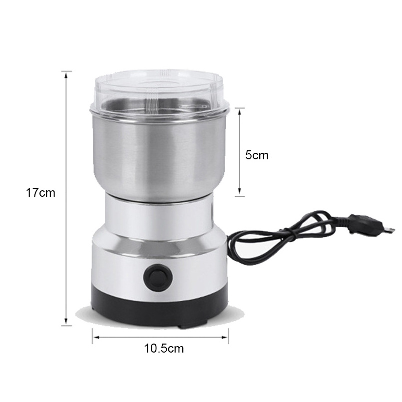 HQG Cheap Automatic Spice Nuts Mill Mini 4 blades Coffee Bean Grinder Stainless Steel Electric Coffee Grinder