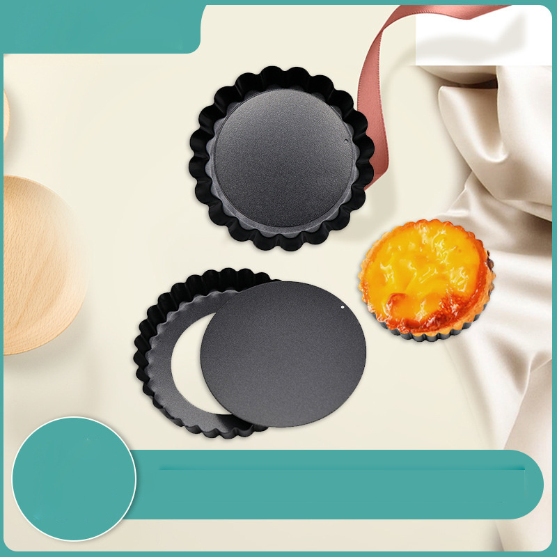 S3Y Fruit Tart Pie baking products Golden Non-Stick Egg Tart pizza plate Round carbon steel baking bread Pizza Pan cake molds