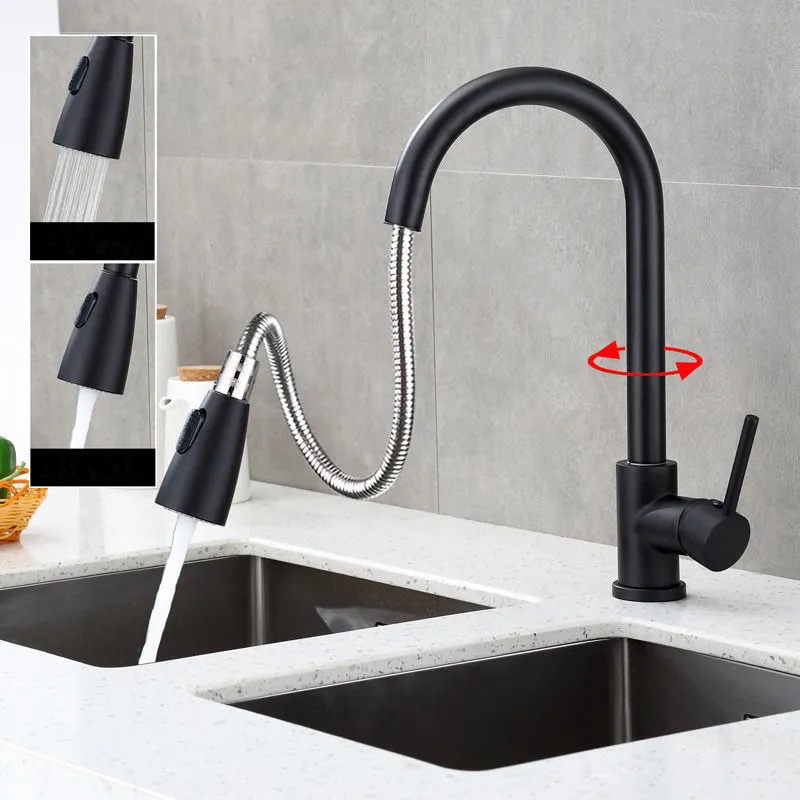 SI510 Gold Luxury Wall Faucet In Wall Mixer Black Kitchen Faucet Sink Black Wall golden kitchen faucet