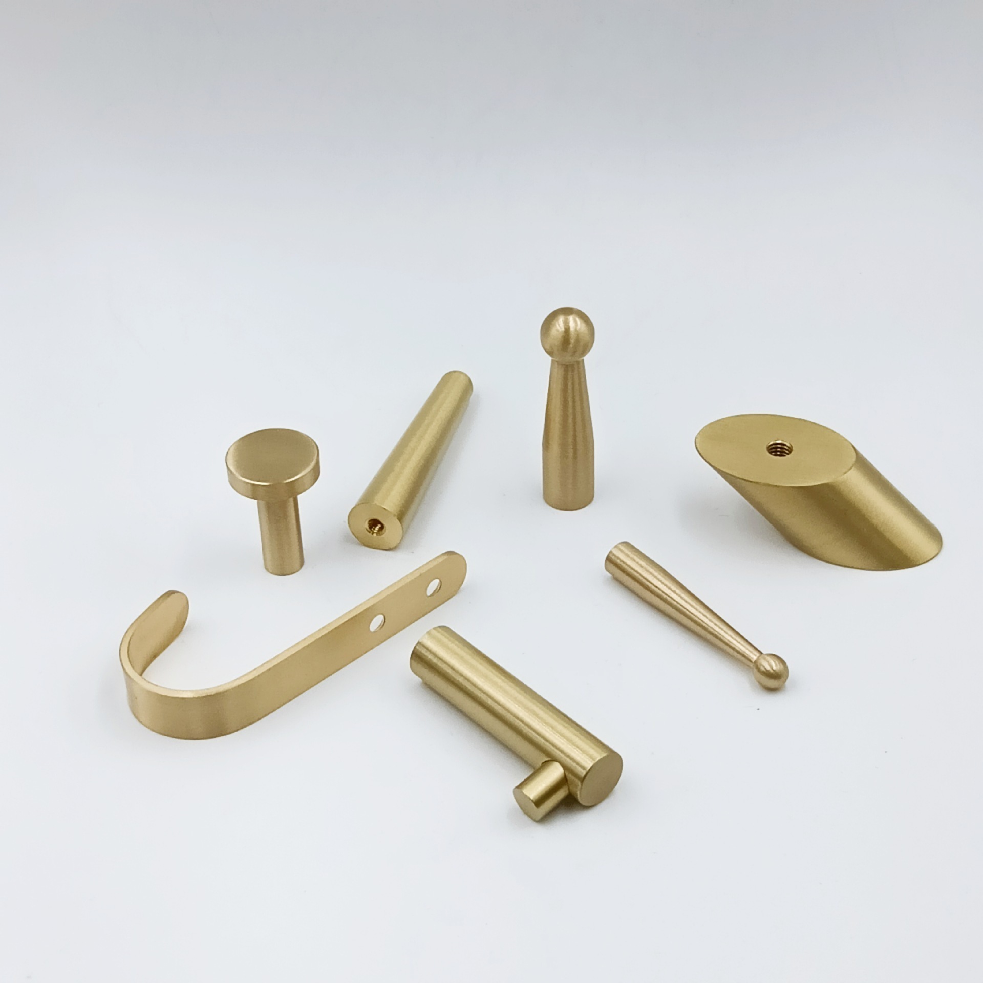 SS80 Copper casting Wall Mount Hook Kitchen Modern Brass Decorative Bathroom Clothes Display Towel Door Hanger Coat Wall Hooks