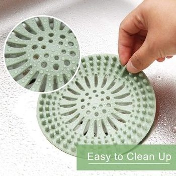 XZX759 Shower Drain Covers Hair Catcher Durable Silicone Hair Stopper