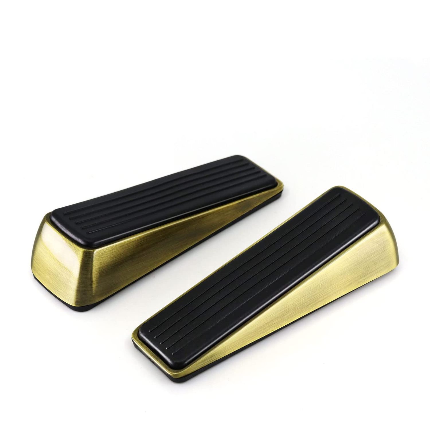 SYW Zinc Alloy Door Stop Wedge Free Punch Heavy Duty Door Bump Wall Protector Door Stopper