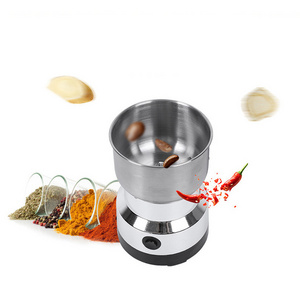 HQG Cheap Automatic Spice Nuts Mill Mini 4 blades Coffee Bean Grinder Stainless Steel Electric Coffee Grinder