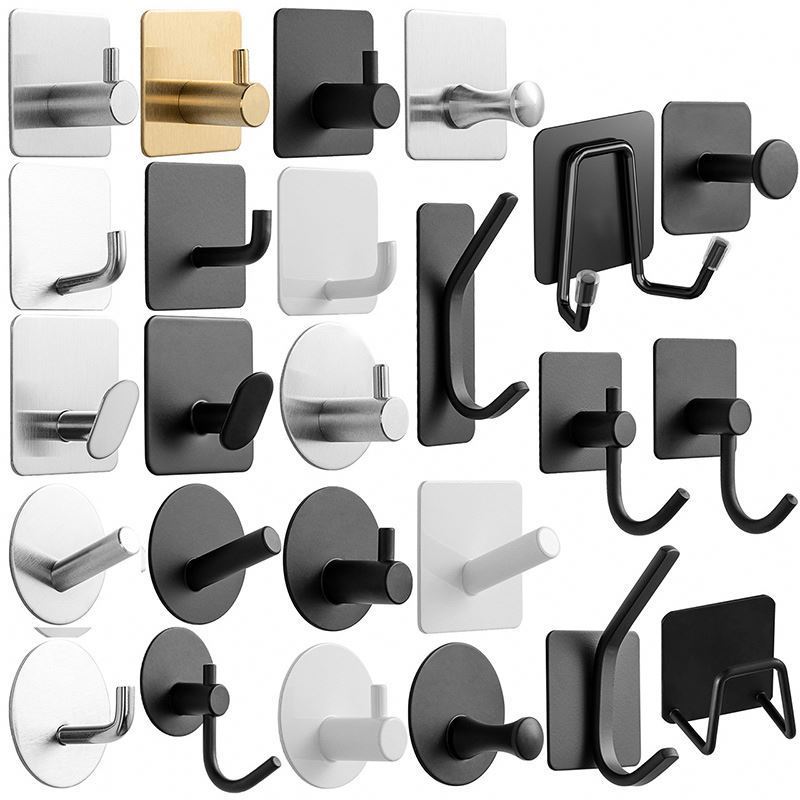 WJ61 Wood/Plastic/Metal/PVC/Silicone/Nails/No Nails/Hanging Hanger Bathroom Kitchen Door Hangers Hooks Clothes Hook