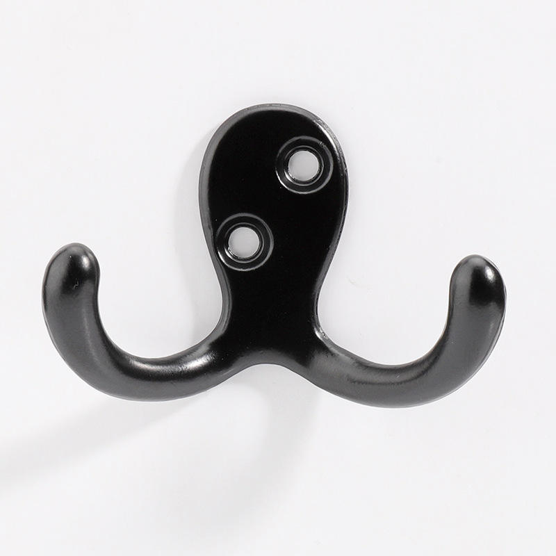 XX   Retro Matte Black Wall Mounted Rustproof Coat Hooks Hardware Heavy Duty Coat Hooks coat hook