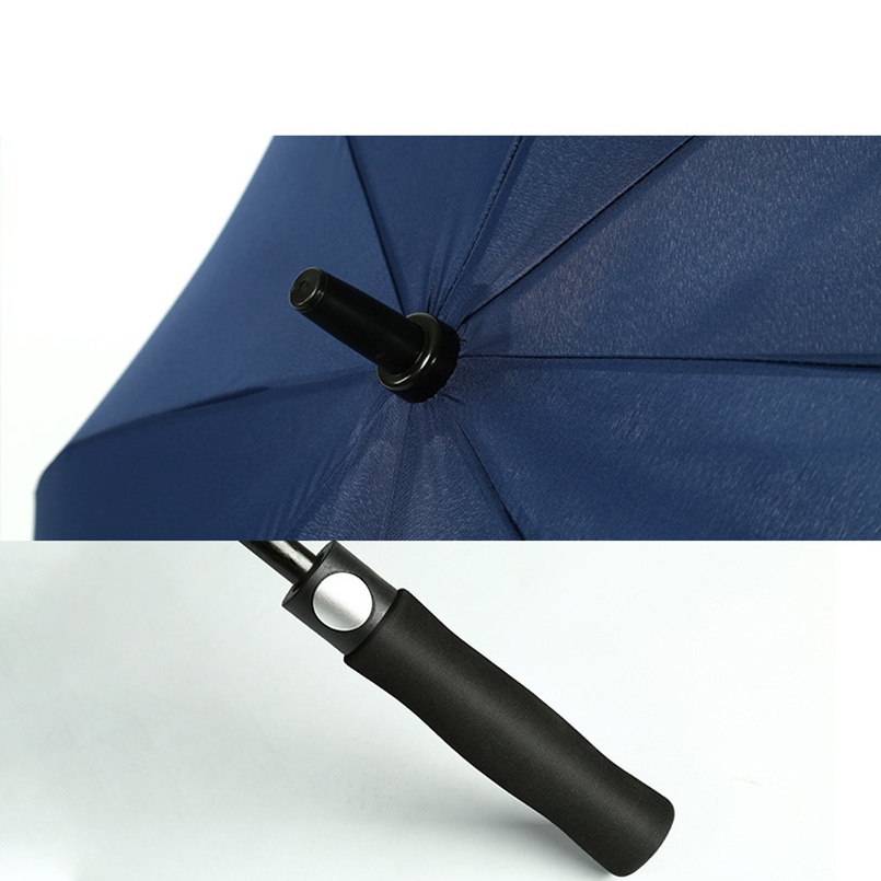 WN23 Fiberglass Straight Golf Umbrella Custom Printed Promotional 22 Inch EVA Minimalist Sliding Umbrella Custom Logo for Adults