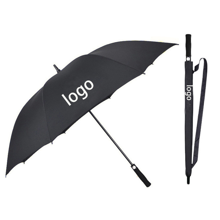 XQ766 Factory Wholesale Personality Sublimation Golf Umbrella Custom Logo Prints Promotional Umbrella