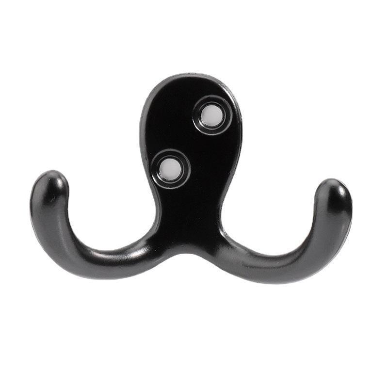 XX   Retro Matte Black Wall Mounted Rustproof Coat Hooks Hardware Heavy Duty Coat Hooks coat hook