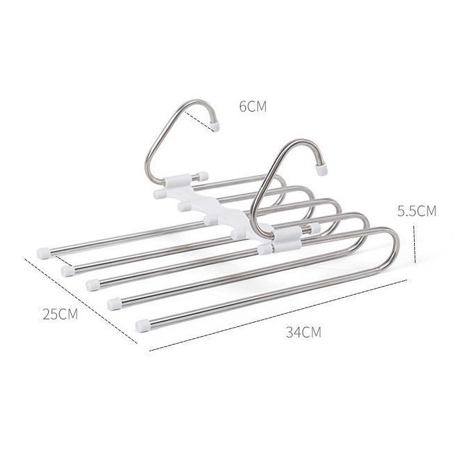 XZ Magic Pants Hangers Space Saving Multifunctional Uses Rack Organizer Multi Functional Pants Rack