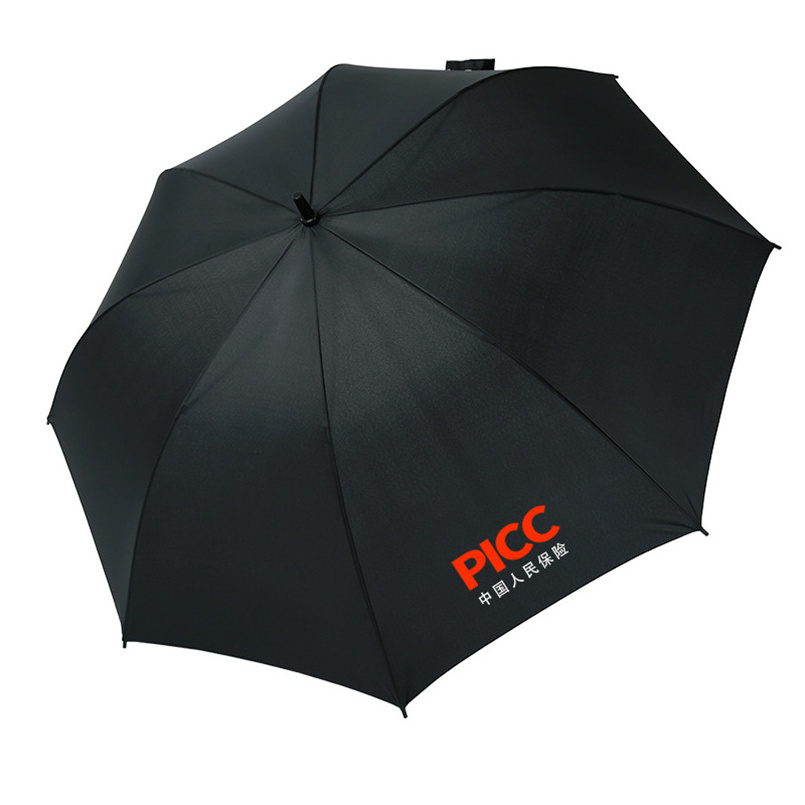 WN33 Promotion Advertising Wholesale Custom Print Logo Golf Straight Umbrella Windproof Big Umbrella for the Rain