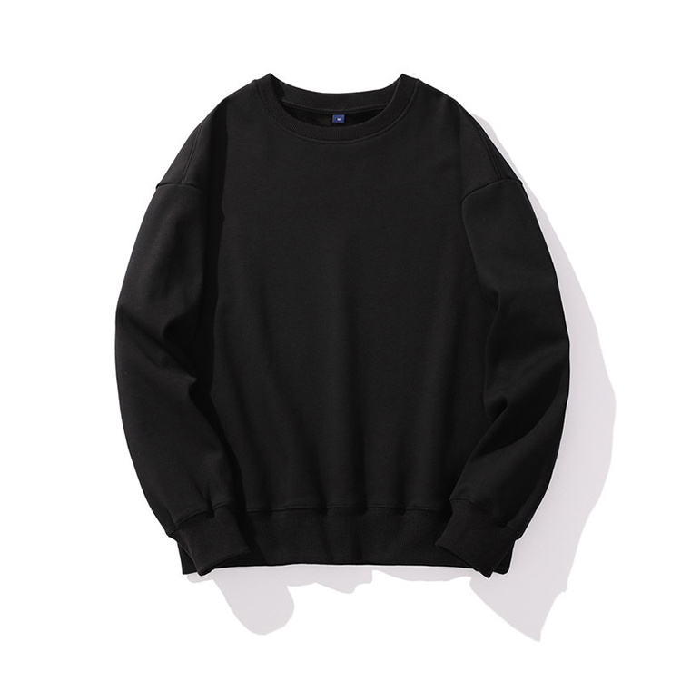 Customized Stylish Crewneck Casual Hip Hop Blank Sweater For Boys High Quality Cotton Oversize Sweatshirt Men