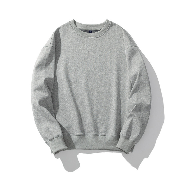 Customized Stylish Crewneck Casual Hip Hop Blank Sweater For Boys High Quality Cotton Oversize Sweatshirt Men