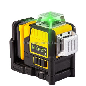 Hotsale lazer level water proof 12 lines 3d cross line 360 laser level green beam 16 lines nivel laser remote for construction