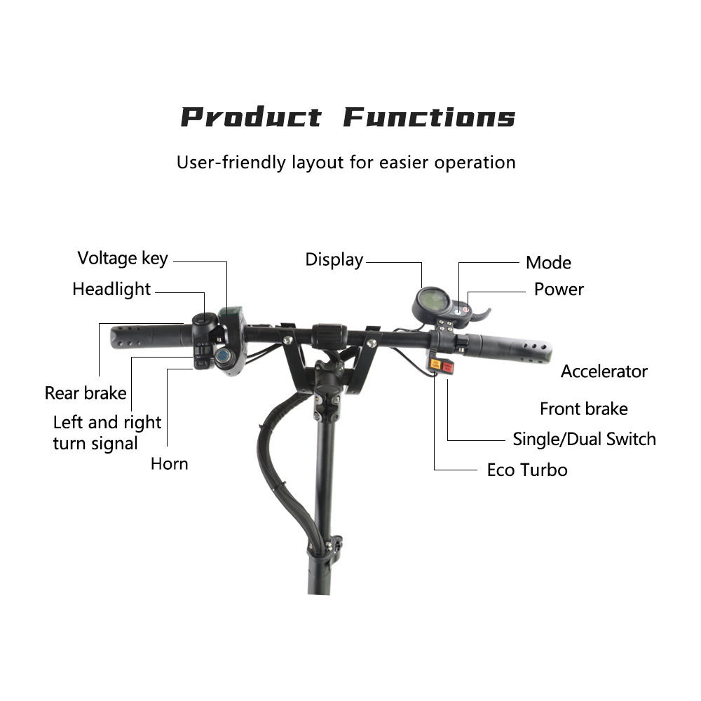 Electric Scooter Bikes 62CM Gapless Handlebar 60V 6000W Acrylic Board Voltage Lock 10inch Two Tire Electric Scooter