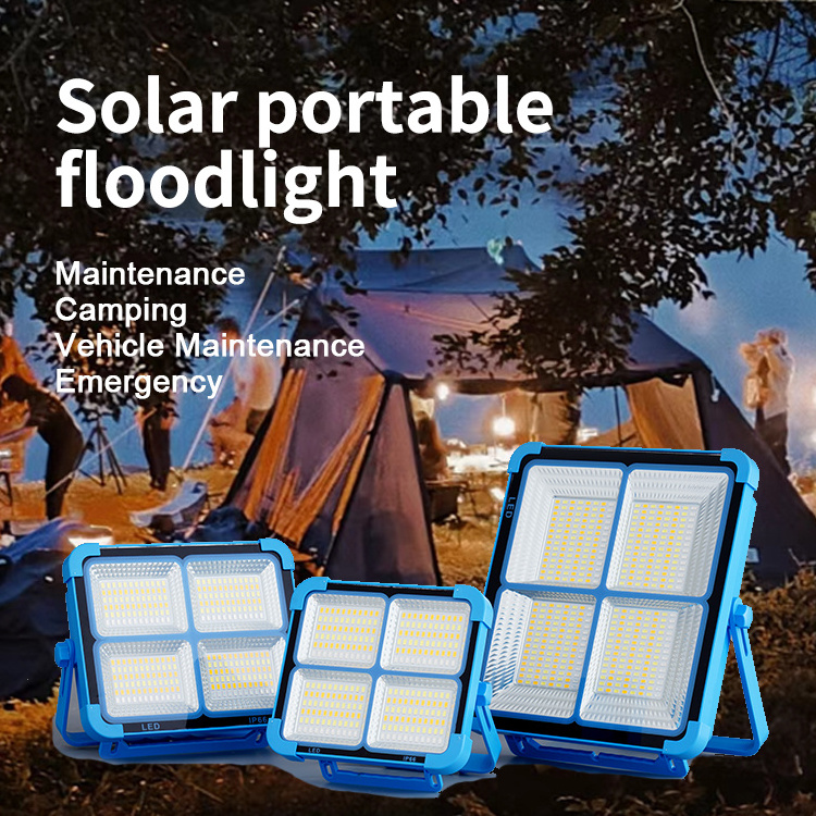 Outdoor 9000 Mah portable Camping lamp led camping light solar camping light solar flood emergency light 50W 100W 200W