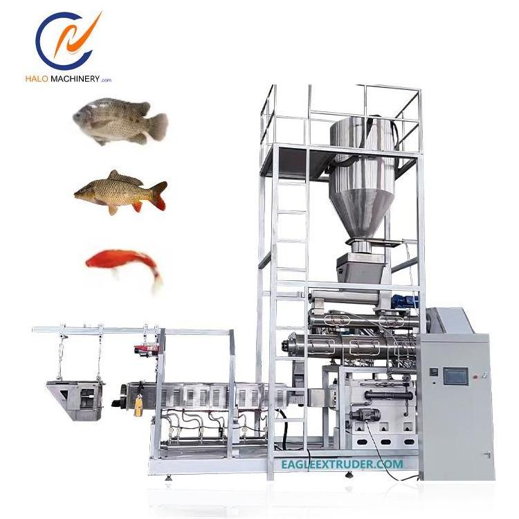 Jinan Halo baking machine automatic Floating aquatic feed sinking Trout Tilapia Shrimp Fish Feed Pellet processing line