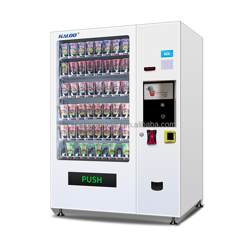 Automated Ramen Noodle Vending Machine With Hot Water Dispenser