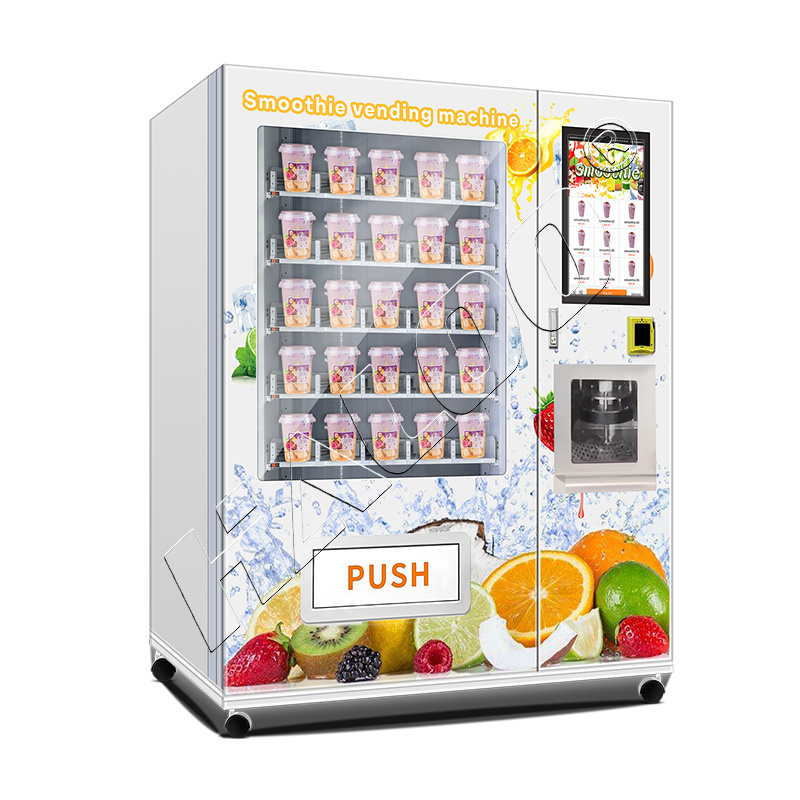 frozen real fruit smoothie vending machine and soft drink smoothie blend vending machine