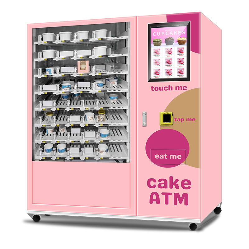 Small cake vending machine 21.5 inch touch screen customistic cake size vending machine