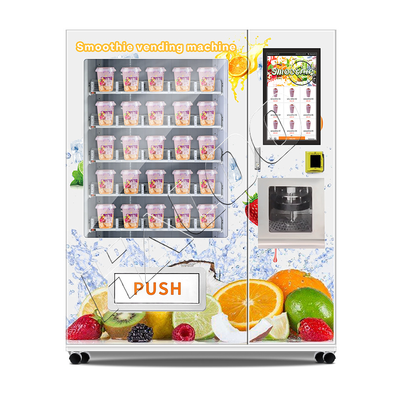 Hot summer cooling smoothie vending machine cooling drinks in malls fruit smoothie healthy drinks