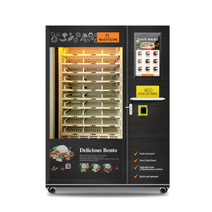 Bread Food Vending Machine With Signal Microwave Soup Meal Food Hotting Vending Machine Lunch Box Vending Machine