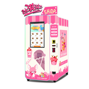 Coin Operated Auto Yogurt Frozen Yogurt Soft Ice Cream Vending Machine Ice Cream Making Machine