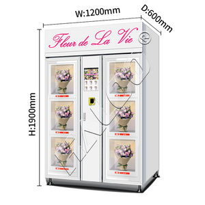 US 110V 60HZ Electricity Cheap Flower Vending Machine With Free Customize Logo