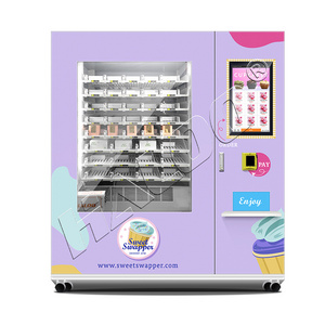 Small cake vending machine 21.5 inch touch screen customistic cake size vending machine