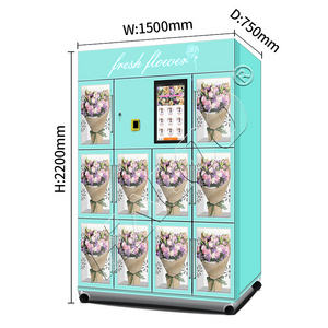 5-20 degree Celsuis Flower Vending Machine Big Locker Vending Machine With Door Auto Close HL-XHJ-Y-10A