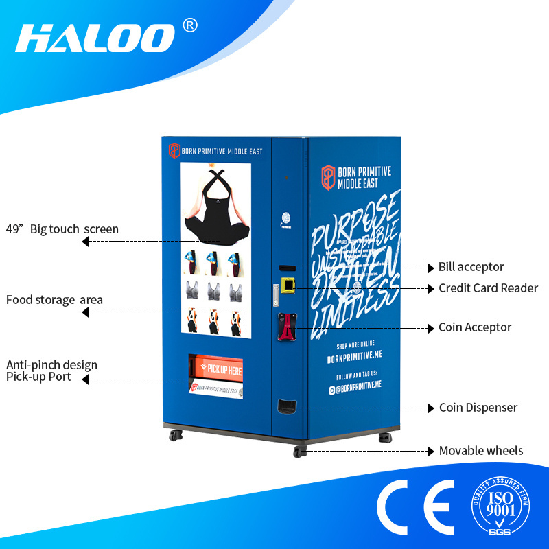 Electronic Big Touch Screen Clothes vending machine Automatic Clothing Vending Machine with Advertising Screen