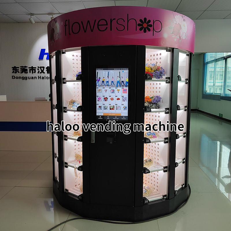 Factory Supply Custom Sweet Latest Fresh Cutting Flower Vending Machine Bouquet Vending Machine