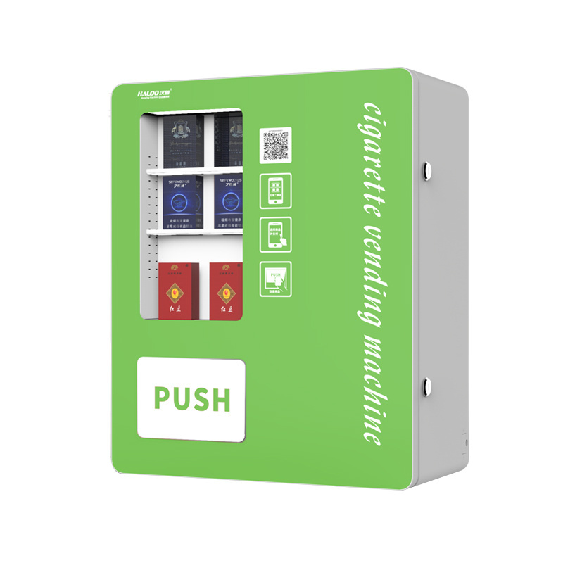 Haloo QR Code M-pesa  Wall-mounted Mini Vending Machine Cigarette Tobacco Dispenser Mini Machine Manufacture