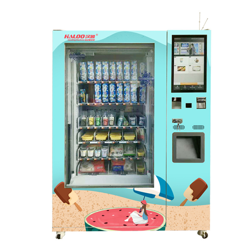 Automatic Ice Cream Vending Machine Snow Cone Vending Machine With Card Reader