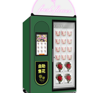 Smart Locker Vending Machine With 21.5 Inch Touch Screen Fresh Flower Vending Machine With Refrigeration and Humidification