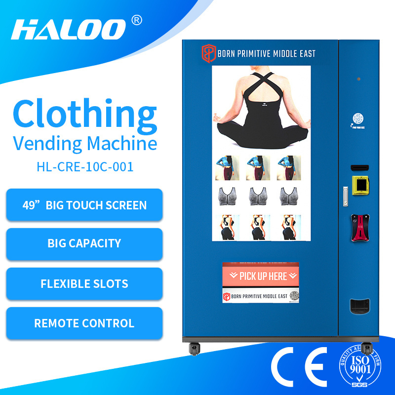 Electronic Big Touch Screen Clothes vending machine Automatic Clothing Vending Machine with Advertising Screen