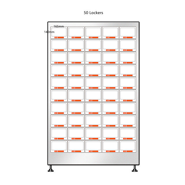 Standard Room Temperature 50 Lockers Vending Machine Sale Potting And Other Toys In the Machine