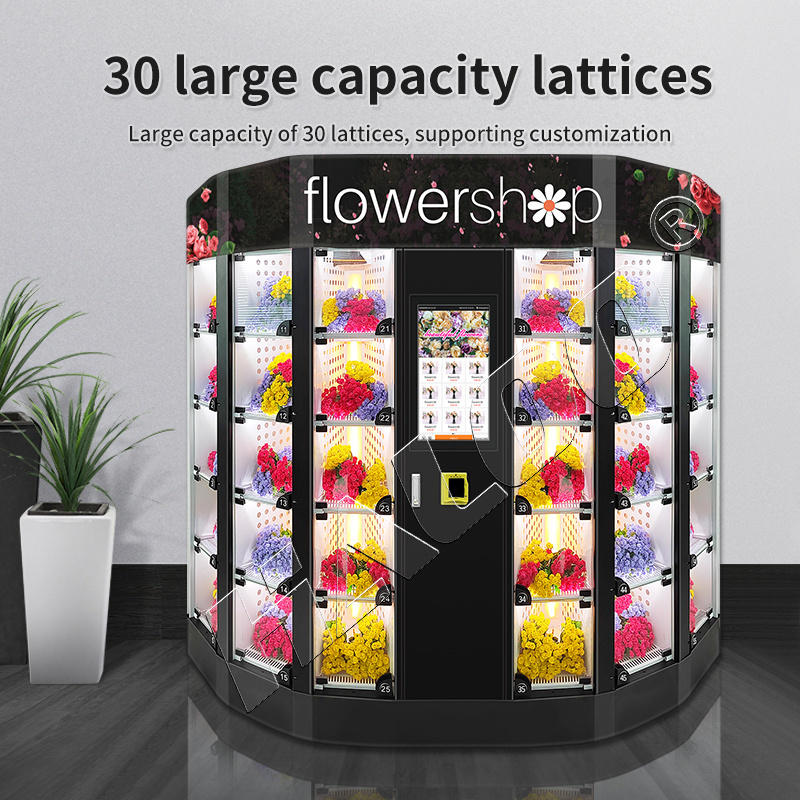 Smart Cooling Locker Vending Machine Fresh Flower Vending Machine With Refrigeration and Humidification