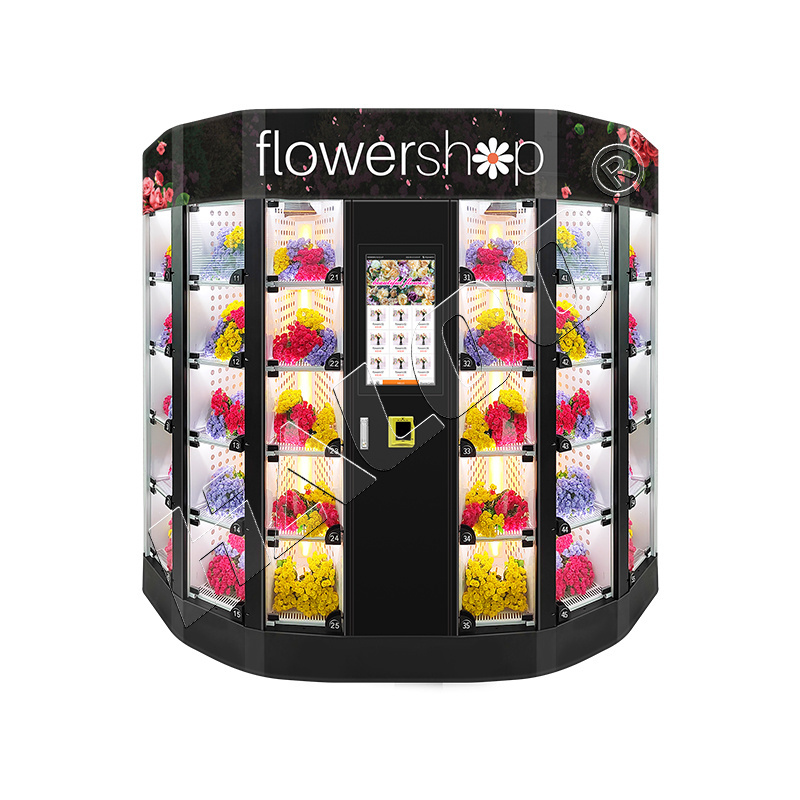 Luxury Flower Bouquets Vending Machine Flowers Vending Machine Sale Factory Directly