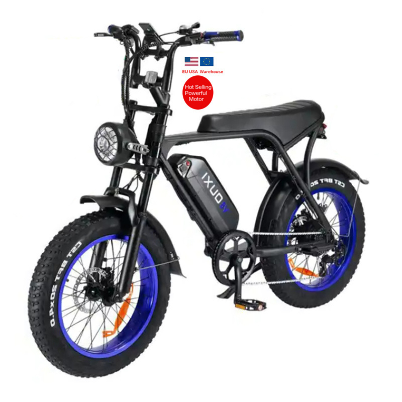 usa eu warehouse 20inch 250w 500w 750w electric fat tire bike ebike hydraulic/disc brake e fatbike ouxi v8 elektrische fiets