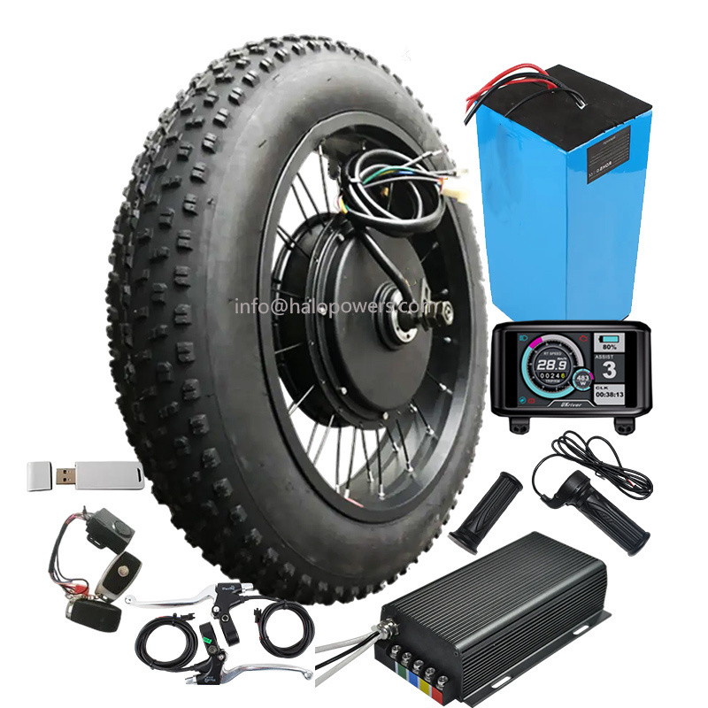 qs 205 v3  72v 3000w 5000w 150mm/170mm/190mm fatbike fat tire ebike conversion kit for super electric bike hub motor 73 26 20x4