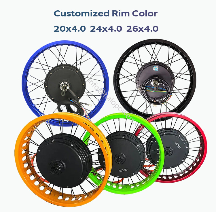 qs 205 v3  72v 3000w 5000w 150mm/170mm/190mm fatbike fat tire ebike conversion kit for super electric bike hub motor 73 26 20x4