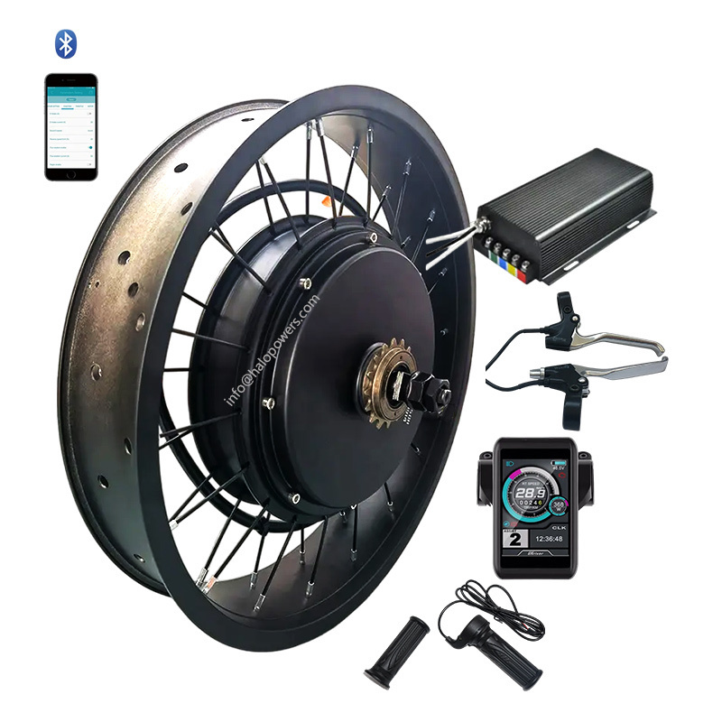 QS 205 V3 72v 3000w 5000w fat tyre electric cycle kit 72v 5000w 20x4 26x4 24x4 rear hub motor 20inch 4 0 190mm kit 3000 watt