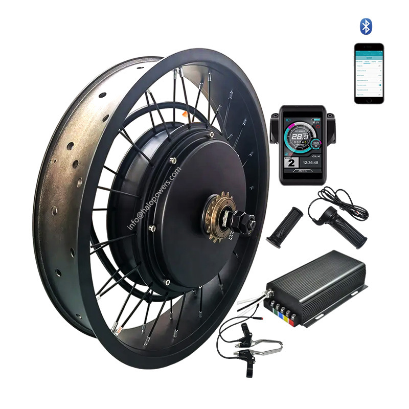 QS 205 V3 72v 3000w 5000w high power fat tire ebike kit 26 x 4 5000 watts fat tire 26in kit 20 inch fat tire hub motor e bicycle