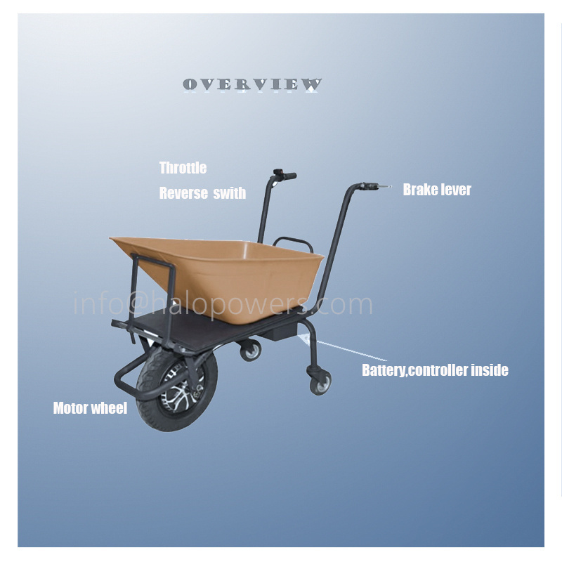 heavy duty industrial wheelbarrow used motorized wheelbarrow 80nm 10 inch electric wheelbarrow motor