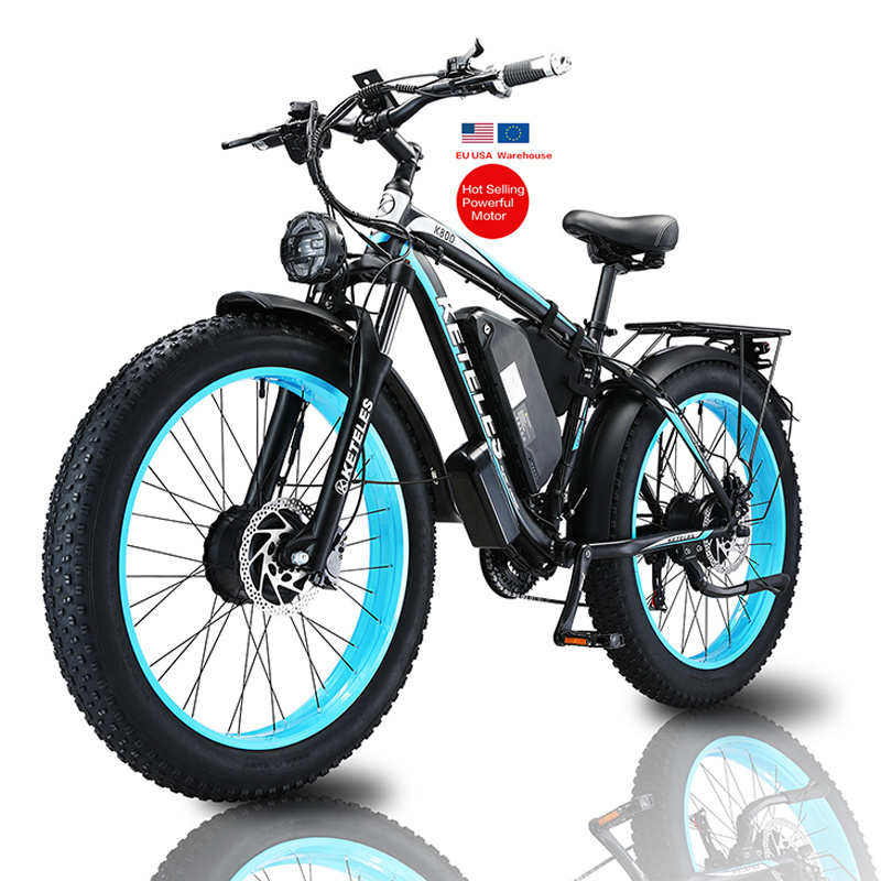 Sample free shipping 2x1000W ebike 2000W dual motor electric bike 26